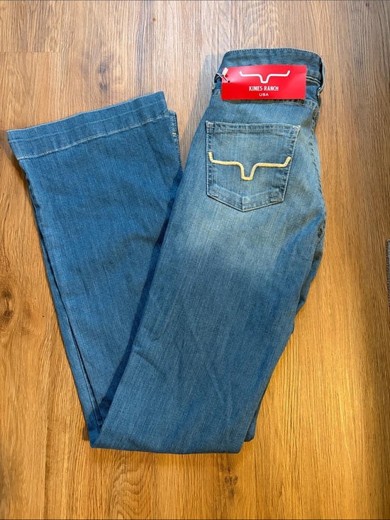 Kimes Ranch Denim - Kimes Ranch Blue Jeans with Yellow Pocket Stitch